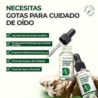 GOTAS PARA EL CUIDADO DE LOS OÍDOS PARA EL DOLOR Y ZUMBIDOS